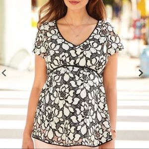 NWOT Motherhood Maternity Lace Blouse